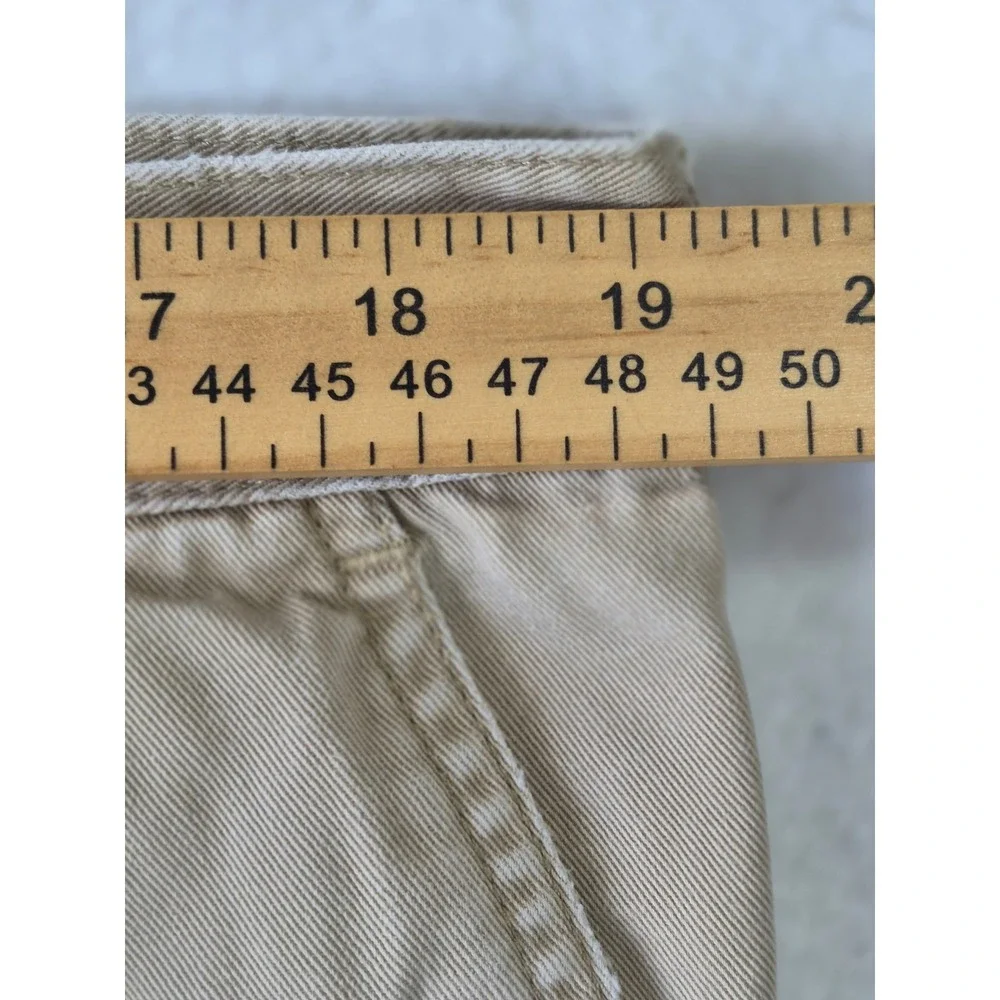 Banana Republic Hiking Shorts Mens 40 Khaki Tan Cotton Pleated Chino Walking 5in